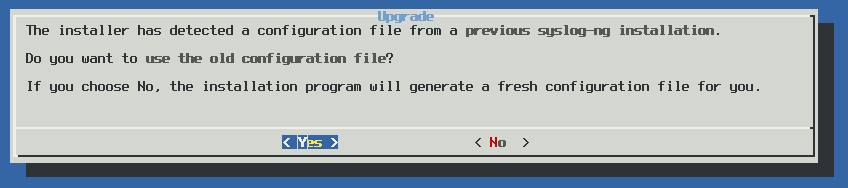 Upgrading syslog-ng