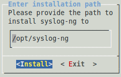 Installation path